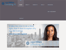 Tablet Screenshot of legalethicsconsulting.com